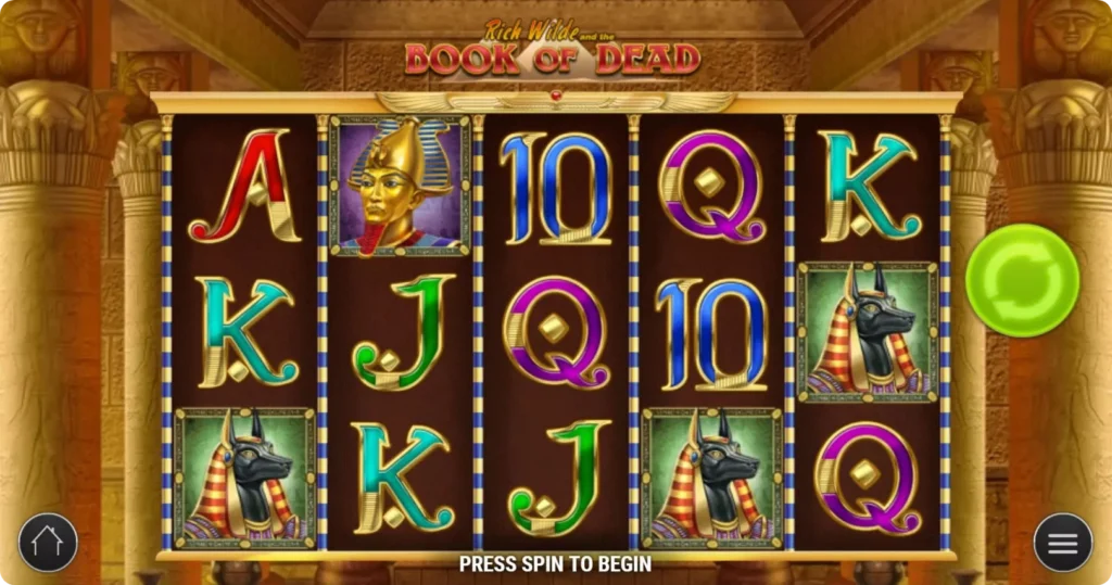 Book of Dead slot by Play'n GO screenshot