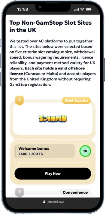 Choose a casino on our website