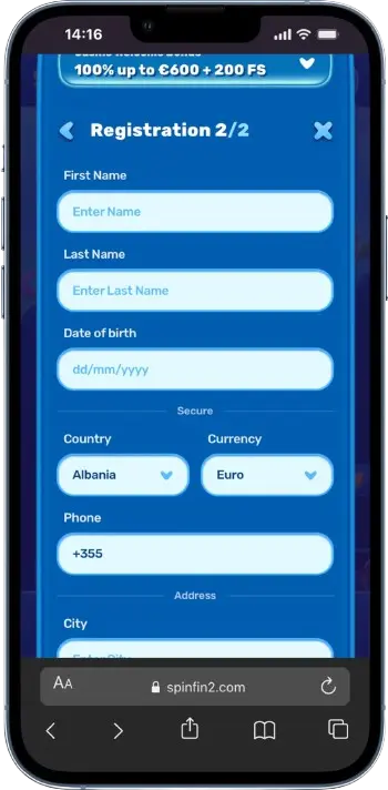 Enter your data
